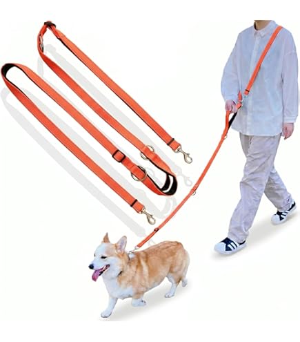Amazon | Paw's Beauty ショルダーリード式犬用リード、犬散歩用多機能